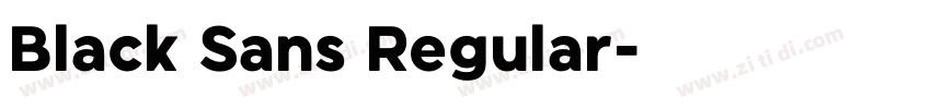 Black Sans Regular字体转换 Black Sans Regular字体转换